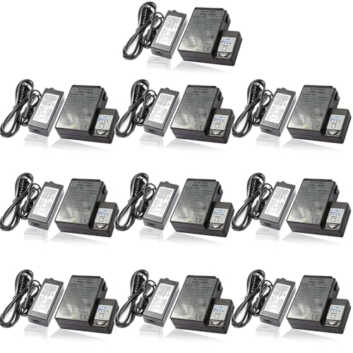 «10 Pack» 13.2V 7800mAh Ni-MH Rechargeable Battery Pack for BTR-08 Fujikura Fusion Splicer FSM-60S 18S 60R with Equipment Battery Charger