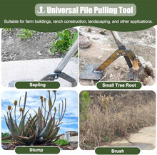 Large Size Sapling Puller, Steel Leverage Post Puller Tool 92-132 cm For Wood Fence And Tree Root Extraction(132 cm (52 inch))