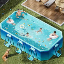 Large Foldable Pool, 6 7 8 10 Ft Non-Inflatable Pools