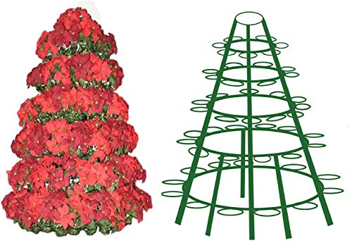 Creative Displays Inc Full Round Poinsettia Tree Rack Display 1056 Green 5.5 Ft