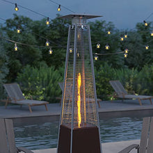 Merrick Lane Outdoor Patio Heater - Bronze Pyramid Heater - 7.5 Feet Tall Portable Outdoor Heater