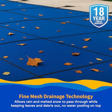 18-Year Mesh 16-ft x 32-ft In-Ground Pool Safety Cover - Blue