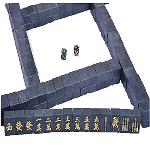 Liangliang988 Natural Hetian Jade Mahjong Handicraft Gift