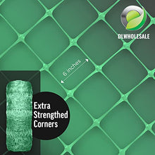DL Wholesale VineLine Trellis Netting Garden Plant Plastic Trellis Net Roll for Climbing Plants Grow Support Fruits Vegetables, Green, 6.5 ft x 3300'