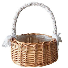 Picnic Baskets Flower Basket Lace Design Decoration with The Food Basket Suitable for Wedding，