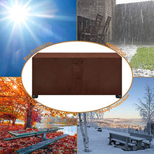 138x57x35in Brown Garden Furniture Covers Waterproof, Patio Furniture Cover Rectangle New Upgrade Waterproof Performance Square Patio Table Covers 420D Heavy Duty Oxford Fabric ( )