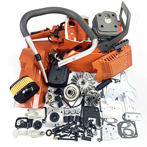 Holzfforma Farmertec Complete Aftermarket Repair Parts Compatible with Husqvarna 181 288 281 Engine Motor Crankcase Cylinder Piston Crankshaft Chainsaw
