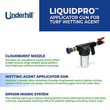 Underhill LiquidPro Applicator Gun Hose Sprayer, Wetting Agent and Lawn Micronutrient Fertilizer with Cloudburst Nozzle, Heavy-Duty, A-LPWA50K, Black