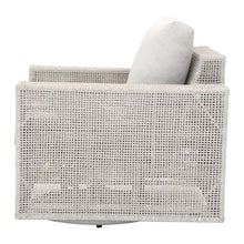 Essentials For Living Woven Fabric Outdoor Rocker Sofa Chair in Gray