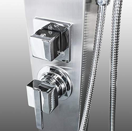 No Worries Products Stainless Steel Outdoor Shower Panel - Milan MK II