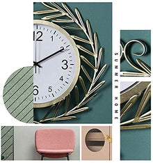 WKNHHL Garden Clock, Outdoor Garden Wall Clock Silent Non-Ticking Outdoor Wall Waterproof Garden Ornament Easy to Read