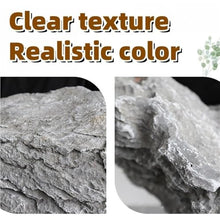Fiberglass Decorative Fake Stones, Realistic Texture of Fake Rock, Landscape Fake Rocks, Non-hollow Artificial Fake Stone, Faux Stone for Outdoor Garden, Farm, Indoor Decoration(28.4*18.1*10.2in)