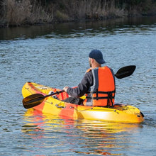 CuisinAid 9.4FT Sit-On-Top Fishing Kayak with Paddles Green Yellow