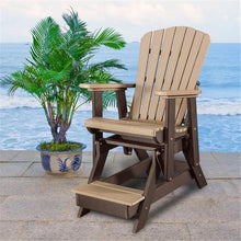American Furniture Classics OS Home and Office Model 516CTB Fan Back Balcony Glider Made in The USA- Cedar, Tudor Brown