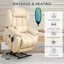 Dual Motor Power Lift Recliner Chair for Seniors with Massage Heating