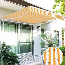 Manual Retractable Awning Door Window Awning Shelter Outdoor Canopy Home Deck Canopy with Manual Crank Handle（Frame Included ）