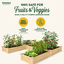 Greenes Fence Premium Cedar Raised Garden Bed, 8' x 8' x 10.5" (3/4" Thick) U-Shaped Bed - Made in USA with North American Cedar
