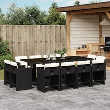 AMBERARD Patio Dining Set Set of 12 Black Furniture Set
