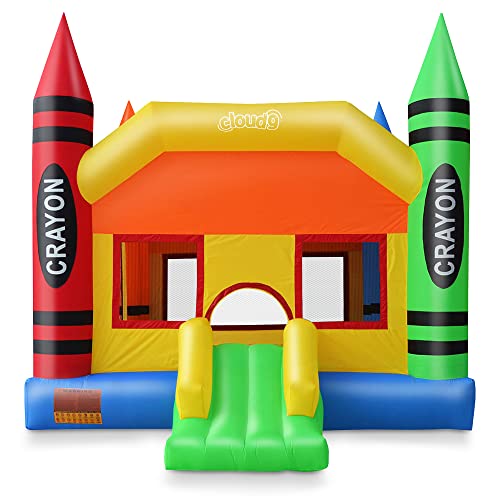 Cloud 9 Crayon Bounce House with Blower Multicolor
