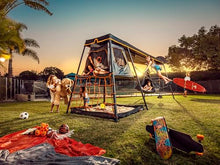 Vuly 360 Pro Max C2-2 Bay Metal Swing Set Black