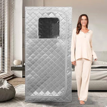TT-YEL Double Large Steam Sauna Room with Steam Machine, Folding Chair and Remote Control, Family Full Body SPA Sauna Tent, Timer, 9-Speed Adjustment, Foldable Sauna Box,B Double
