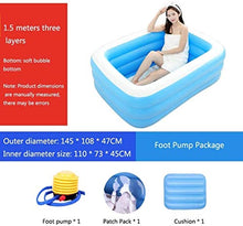 Rsmmpqa Bath Inflatable Swimming Pool Household Thickening Folding Adult Large Paddling Pool Family Insulation Bucket Pool Backyard Water Party