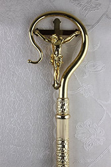 HaoLin Bishop Crosier with Case G-15-XN Gold
