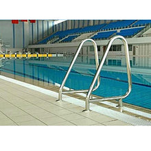 BSNANCA Swimming Pool railings, Stainless Steel Swimming Pool Hand Rails, Pool Rails with Fast Bases, for humanized Swimming Pool handrails on The Pool Wall 2PCS (Silver 81x90cm) (Silver 81x90cm)
