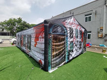 GEPAS Giant Inflatable Maze Game Halloween Haunted House As Picture Show