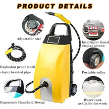 ZenHailure High Performance 2500w Jet Steam Washer,Compact Portable Build with Large 3.5l Reservoir,Fast 40s Warm-Up Time and Six Cleaning Attachments,Ideal for Driveways,Vehicles Yellow