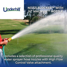 Underhill NozzleLocker Garden Water Hose Nozzle Kit, Sprayer, Jet, Fog, Mister, Heavy-Duty Metal and Rubber, with ¾ Inch Magnum Yellow Nozzle, HP-K1