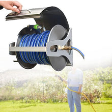 Stainless Steel Hose Reel,Stainless Steel Water Pipe Storage Rack,Watering Car Wash Hose Reel,Wall Mounted Collection Pipe Rack,bracket+10mwaterpipe