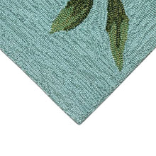 Liora Manne Aqua Ravella Birds on Branches Indoor/Outdoor Rug 8'3" x 11'6" Blue