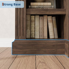 Homhougo Fireplace TV Stand for 80", Farmhouse Wood Entertainment Center