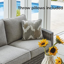Signature Design by Ashley Oasis Court 4-Piece Patio Furniture Set, Gray