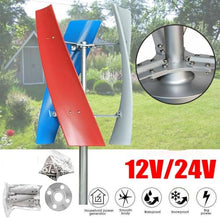 1000W 3-blade Wind-solar Complementary Power Generation System: 200W Solar Panel, 800W 12V/24V/48V Wind Turbine Generator Kit,intelligent Controller, Vertical Axis Wind Turbine Kit(12V)