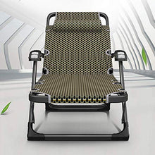 Renovation House Chairs Lounge Chair Foldable Lunch Break Chair Back Chair Lazy Couch Home Leisure Chair Balcony Recliner Outdoor Portable Sun Lounger 178x67x25cm Durable
