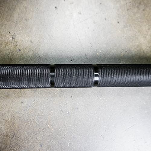 PRx Performance Men's Olympic Elite Barbell, 20kg Weight Lifting Bar, Black Zinc