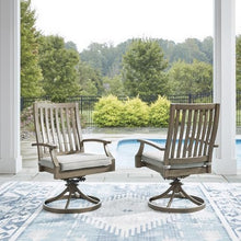 Signature Design by Ashley Rainier Ranch Outdoor Swivel Chairs Set of 2