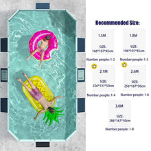 IINCOOY 3M PVC Swimming Pool Non-Inflatable Folding Thickened Wear-Resistant Outdoor Large Pools Family Bathing Toy Children's Day Gifts(E,2.6M)