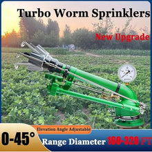HYZHANHONG Farm Irrigation Sprinkler Head, 2-Inch Pulse Impact Sprinkler Head, 360 ° Large-Area Spraying, with Replacement Nozzle Set, Suitable for Agricultural Lawns