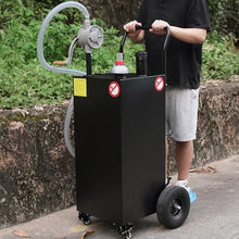 50 Gallon Portable Storage with 2-Way Rotary Transfer, Wheeled Container with Brake Casters for Outdoor Equipment, Vessels & Vehicles