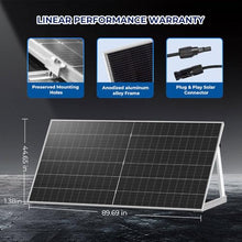 SUNGOLDPOWER UL61730 N-Type 2PCS 590W Bifacial Solar Panels,16BB High Efficiency Monocrystalline Solar Panel for Energy Storage,Charging Station, Household,On/Off Grid Solar System (2x590W Bifacial)