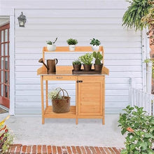 Potting Bench, Potting Table Tool Chests & Cabinets Garden Workbench 112 x 46 x 125 cm L x W x H Work Station Table