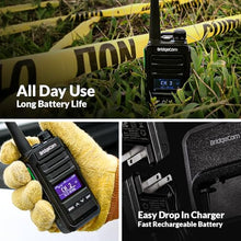 BridgeCom Systems MV-65 Rugged Waterproof Metal-Frame Walkie Talkie Black (12-Pack)