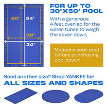 30x50 ft Rectangular Inground Pool Cover | Extra Thick & Durable | Sapphire Series of Premium Cold- and UV-Resistant Cover | In-Ground Pool Protection | by Yankee