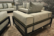 Solis Patio Nubis Deep Seated Loveseat Cream/Grey/Black/Silver/Natural/Gold