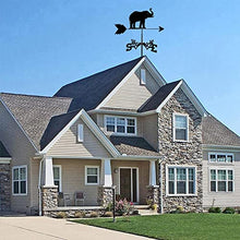 Metal Weathervane Garden Weather Vane Yard Wind Vane Wind Direction Indicator with Anti-Rust Coating for Garden Farm Decor Farmhouse Decorative (Style 5) (Style 1)