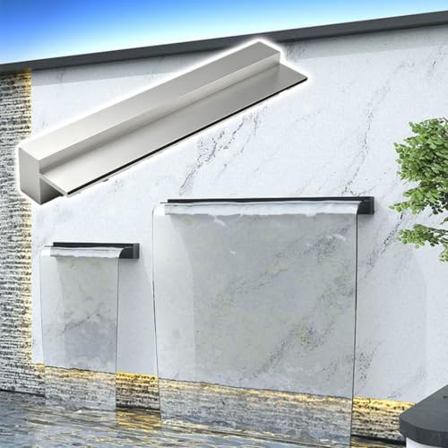 Dijateman Stainless Steel Water Fountain Kit, Pool Waterfall Fountain