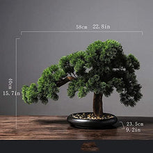 LSHAOBO Artificial Bonsai Tree Fake Plant Decoration Potted Houseplant Japanese Pine Bonsai Plant Decoration Desktop Display